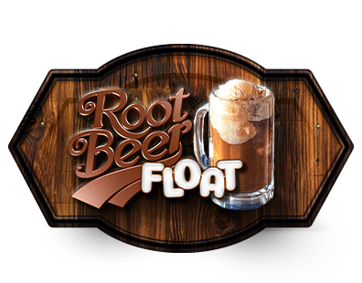 Root Beer Float wood sign that says root beer float